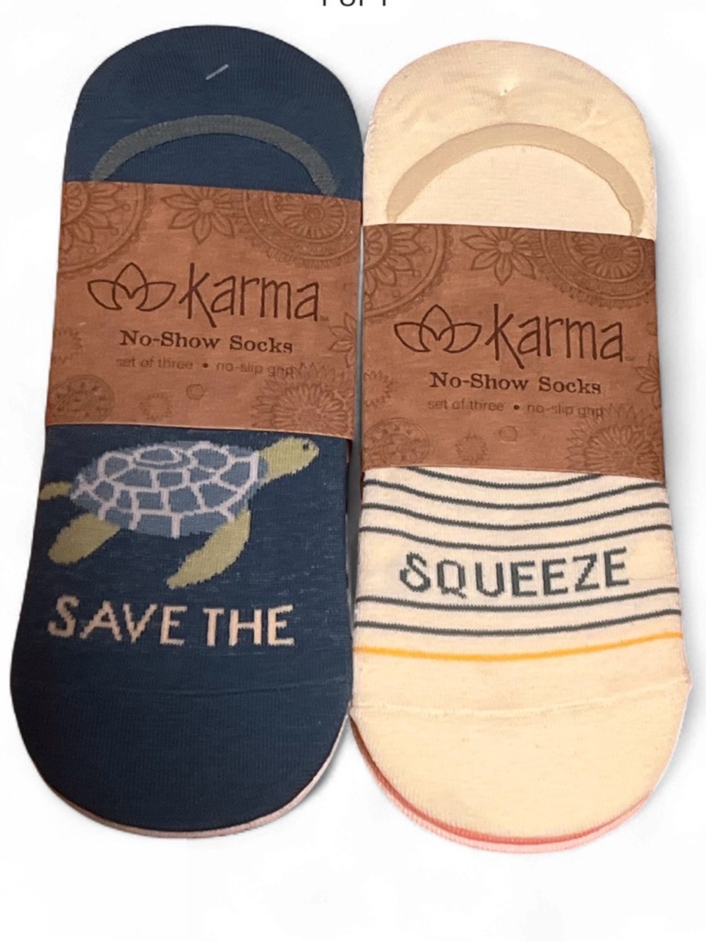3-pk Karma Womens No-Show Socks